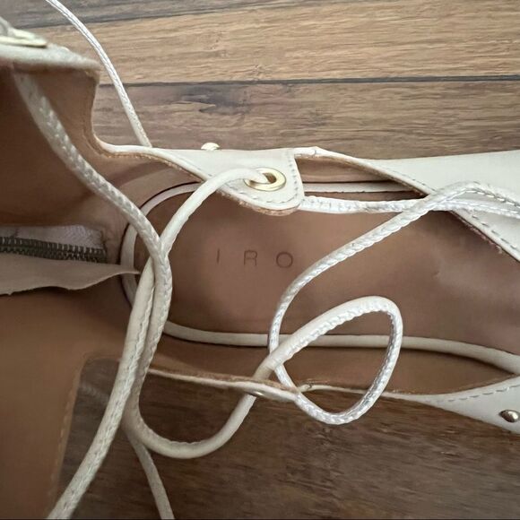 IRO Camel tan Xiri gladiator studded lace up sandals size 38 - Picture 12 of 12